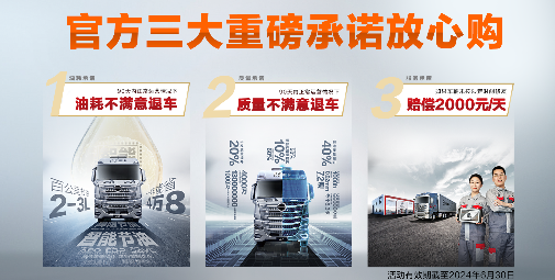北京重卡官方三大重磅承諾放心購